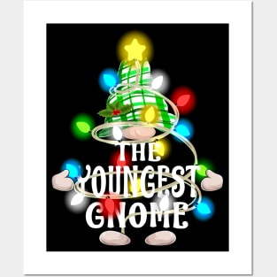 The Youngest Gnome Christmas Matching Family Shirt Posters and Art